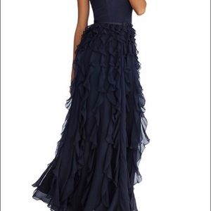 White House Black Market Waterfall Gown